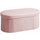 Pouf Contenitore Pieghevole 76x38x35 cm con Vano da 72L e Rivestimento in Velluto Rosa