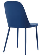 Set 4 Sedie 55x46x80 cm in Polipropilene Blu