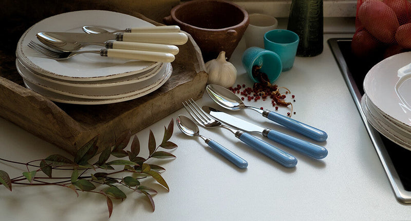 Servizio Set di Posate 75 Pezzi in Acciaio Inox Rivadossi Sandro Mistral Grigio