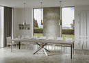 Tavolo Allungabile 200/460x90 cm Volantis Premium Cashmere Gambe Multicolore 4/A      