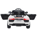 Macchina Elettrica per Bambini 12V con Licenza Audi R8 Spyder Bianca