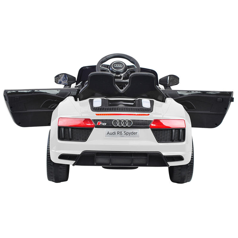 Macchina Elettrica per Bambini 12V con Licenza Audi R8 Spyder Bianca