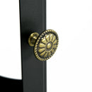 Camino a Bioetanolo da Pavimento 36x26x54 cm Bruciatore da 1,2L in Acciaio Inox Nero 