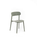 Set 4 Sedie 48x52xH77,5 cm in Polipropilene Cindy Grigio chiaro