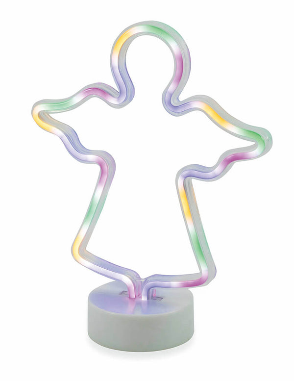 acquista Angelo Luminoso Neon a Led H30 cm Soriani Multicolor