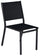 Sedia Impilabile da Giardino 48x57x87 cm in Alluminio Antracite e Textilene Elba Nero
