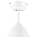 Ventilatore da Soffitto 3 Pale e Lampada LED Ø122x45 cm 6 Velocità Bianco