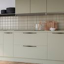 Set 20 Maniglie per Mobili 160 mm in Zama Emuca Varna Nero