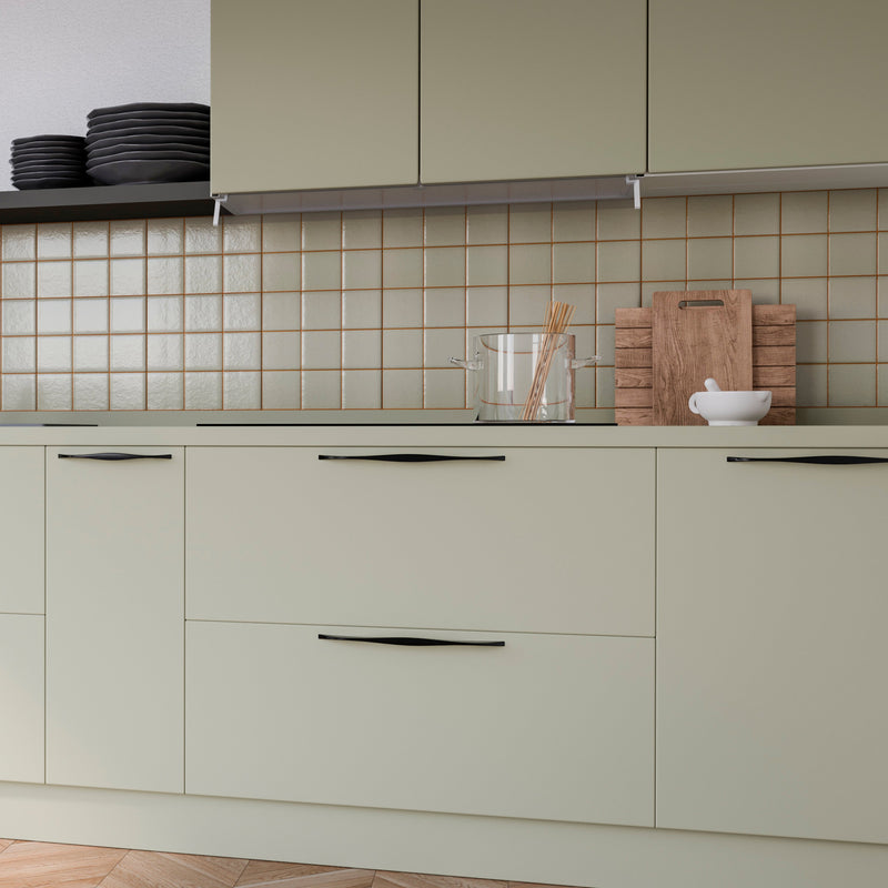 Set 20 Maniglie per Mobili 160 mm in Zama Emuca Varna Nero