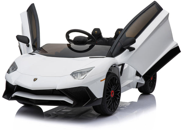 Macchina Elettrica per Bambini 12V con Licenza Lamborghini Aventador Roadster SV Bianca acquista