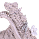 Set 4 Galline Decorative in Ceramica Apribile H 14 cm