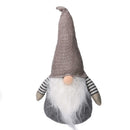 Gnomo tessuto grigio e beige cm xh45