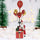 Babbo Natale con Palloncini Rosso e Oro Decorazione Addobbo Natalizio 82 cm