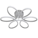 Lampadario Plafoniera 48W Luce Bianco Caldo 3000K 2580 lm Design Fiore Moderno Bianco      