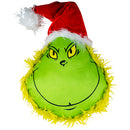Puntale per Albero di Natale a Pupazzo 36x25x70 cm in Tessuto Imbottito e Pelliccia Sintetica Verde      