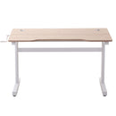 Scrivania Regolabile in Altezza con Regolazione Manuale a Manovella 120x60x72-117 cm  Bianco