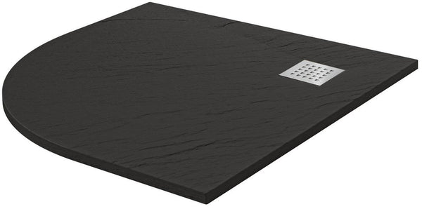 acquista Piatto Doccia Semicircolare 90x90 cm in Acrilico Fosterberg Azalea 4 Antracite