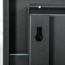 Camino a Bioetanolo da Incasso 90x15x40 cm 2 Bruciatori da 0,85L in Acciaio Inox Nero 