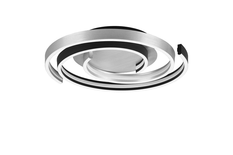 Plafoniera da Interno a LED in Metallo Alluminio spazzolato