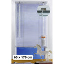 Tenda Veneziana a Nastro da 25 Mm Colore Bianco 60X170 Cm