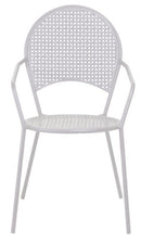 Sedia da Giardino 55x49x89cm in Ferro Ivrea Bianca