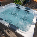 Vasca Idromassaggio da Esterno Spa Smontabile 180x180x65 cm 6 Persone Oslo Plus Pannello OLED