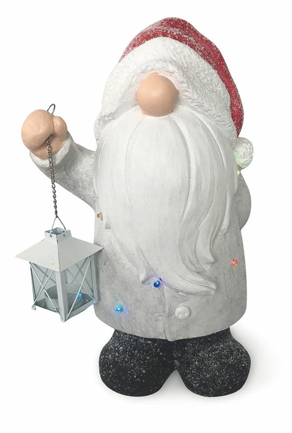 online Gnomo Luminoso 3 Led in Magnesia H41 cm Soriani Bianco