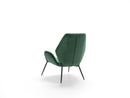 Poltrona da Salotto o da Camera Brandy 73x68x85 cm in Velluto Verde Scuro