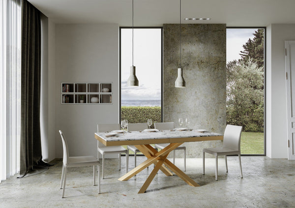 prezzo Tavolo Allungabile 160-420x90x77 cm Volantis Evolution Marmo