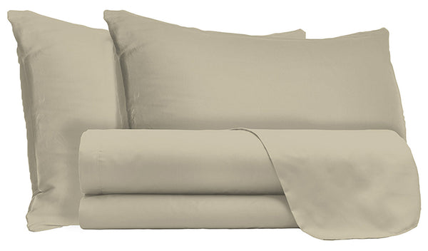 prezzo Set Lenzuola Matrimoniale Sopra Sotto e Federein Microfibra Tortora