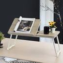 Tavolino Vassoio Pieghevole da Letto Divano 65x30 cm per Notebook PC Laptop