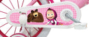 Bicicletta per Bambina 14" 2 Freni  Masha e Orso Rosa