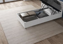 Letto Singolo Demas Testata Inclinata  Bianco Frassino Varie Misure