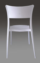 Set 4 Sedie da Giardino in Polipropilene Vandi Tortora