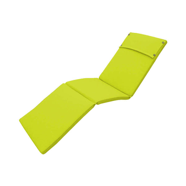 sconto Cuscino Real Lettino 194,5x59x4 cm in Poliestere Verde