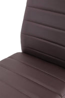 Sedia in Similpelle 41x39x95cm TFT Jimmy Marrone Bianca