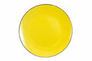Set 6 Piatti Piani Ø27x3,5 cm in Gres Villa d'Este Home Tivoli Baita Glazed Gialli
