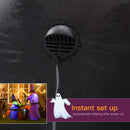 Streghe e Calderone Gonfiabile Halloween H180 cm con LED in Poliestere Impermeabile