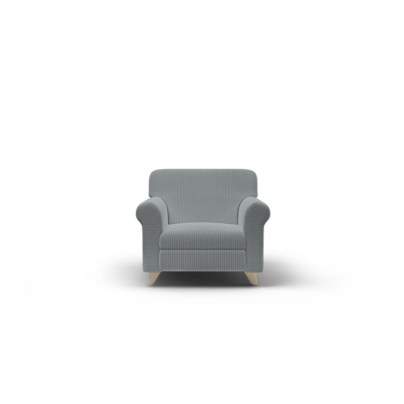 Copridivano Elasticizzato in Poliestere Iris Grigio Chiaro Varie Misure