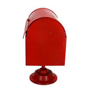 Portalettere Natalizio 30x21x40 cm in Metallo Rosso
