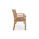 Panca 2 Posti 120x62x88 h cm in Legno Marrone