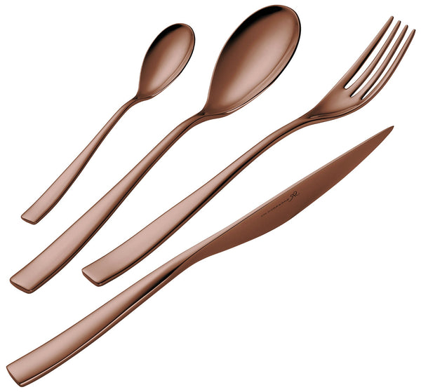 Servizio Set di Posate 24 Pezzi in Acciaio 18/10 PVD Eme Etoile Chocolate acquista