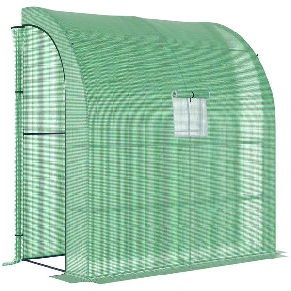 Serra da Parete 2 Ripiani 200x100x213cm in Acciaio e PE Verde sconto
