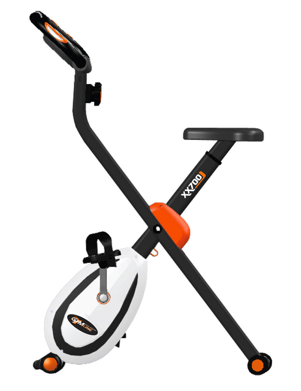 Cyclette Magnetica Pieghevole 81x43x113 cm 8 Livelli di Resistenza con Computer Multifunzione Nera e Bianca prezzo