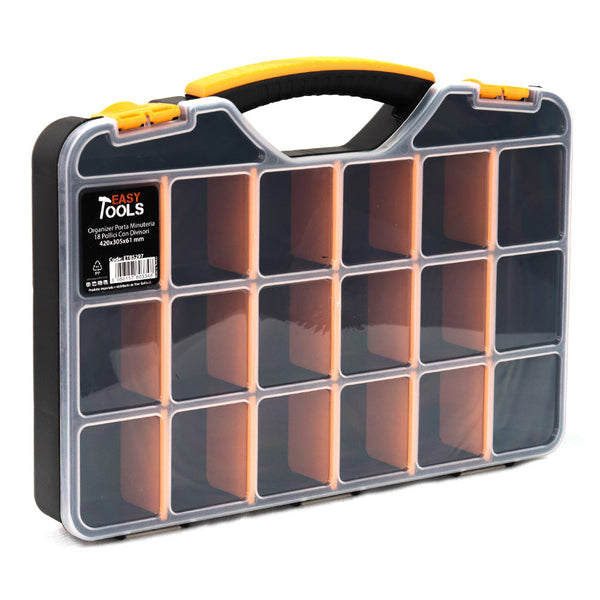 sconto Cassetta Porta Minuteria 42x30,5x6,1 cm in Plastica con Divisori