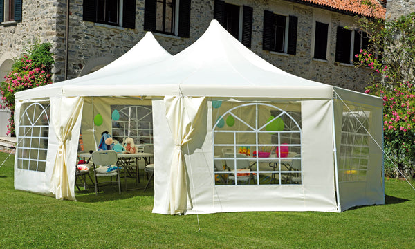 Tendostruttura 9x6,5m in Ferro Vorghini Tendone Ecrù online