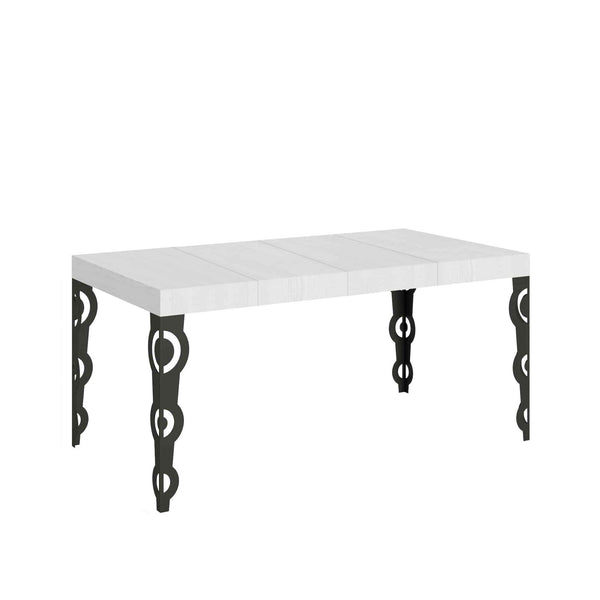 Tavolo Allungabile 120/224x90x77 cm Karamay Premium Bianco Frassino online