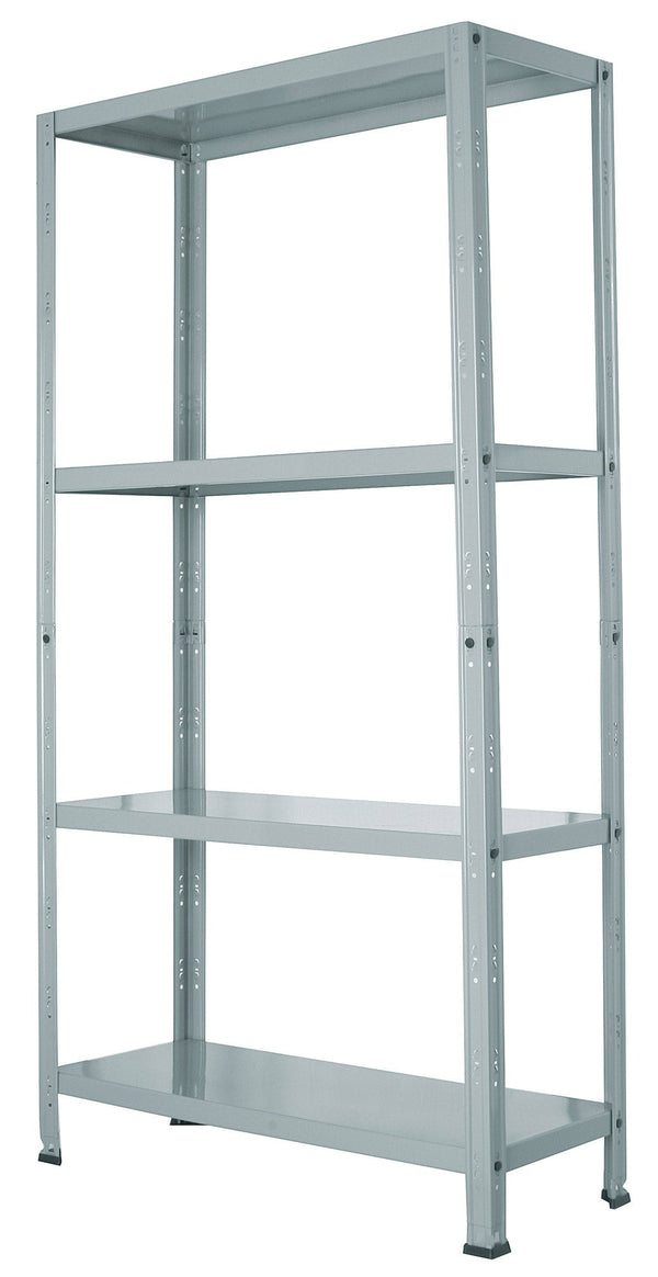 Scaffale in Metallo 4 Ripiani 75x30x145 cm Grigio Nuvolato sconto