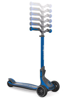 Monopattino 3 Ruote Telescopico e Ripiegabile Max 100 Kg Globber Ultimum Blu