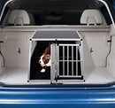 Trasportino per Cane in Alluminio con Parete Mobile e Chiusura 104x91x69 cm 